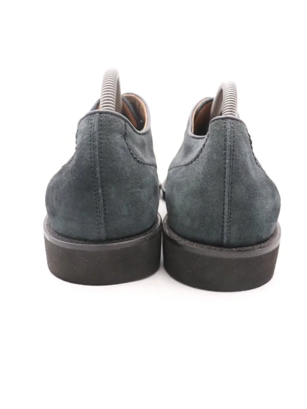 Tods Derby Shoes Men's UK 9.5 US 10.5 Dark Navy Blue Suede Plain Toe Made Italy